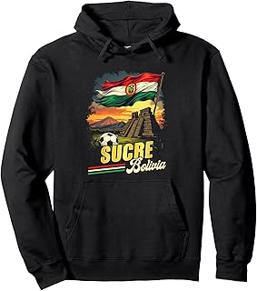 Sucre Bolivia Souvenir Bolivian Flag Pullover Hoodie