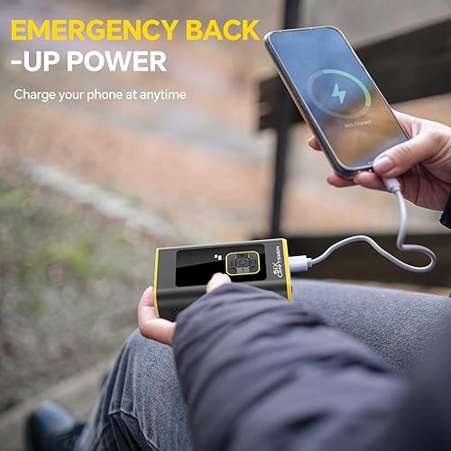 Miniatura 4 de Inflador de neumáticos, compresor de aire portátil, potente bomba de aire inalámbrica de 150 PSI y 4000 mAh para automóvil, bomba de neumáticos de