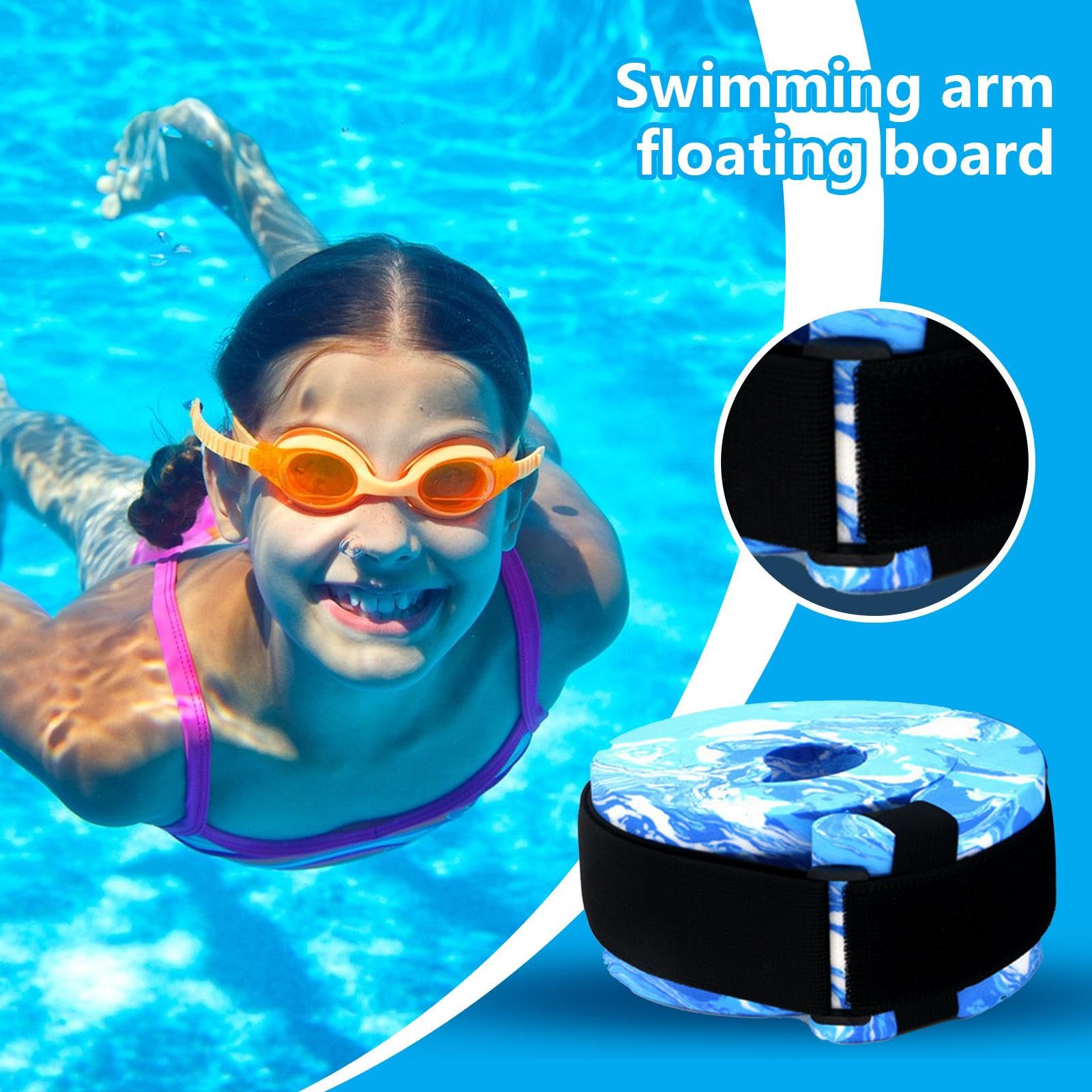 Swimming Arm Rings - Arm Bands Swimming Float, Arm Bands Swimming Float Discs Detachable, Arm Floats | Swim - Float Bands Guard Ring for Women Men Teens Pool Beach Swimming Water Activities