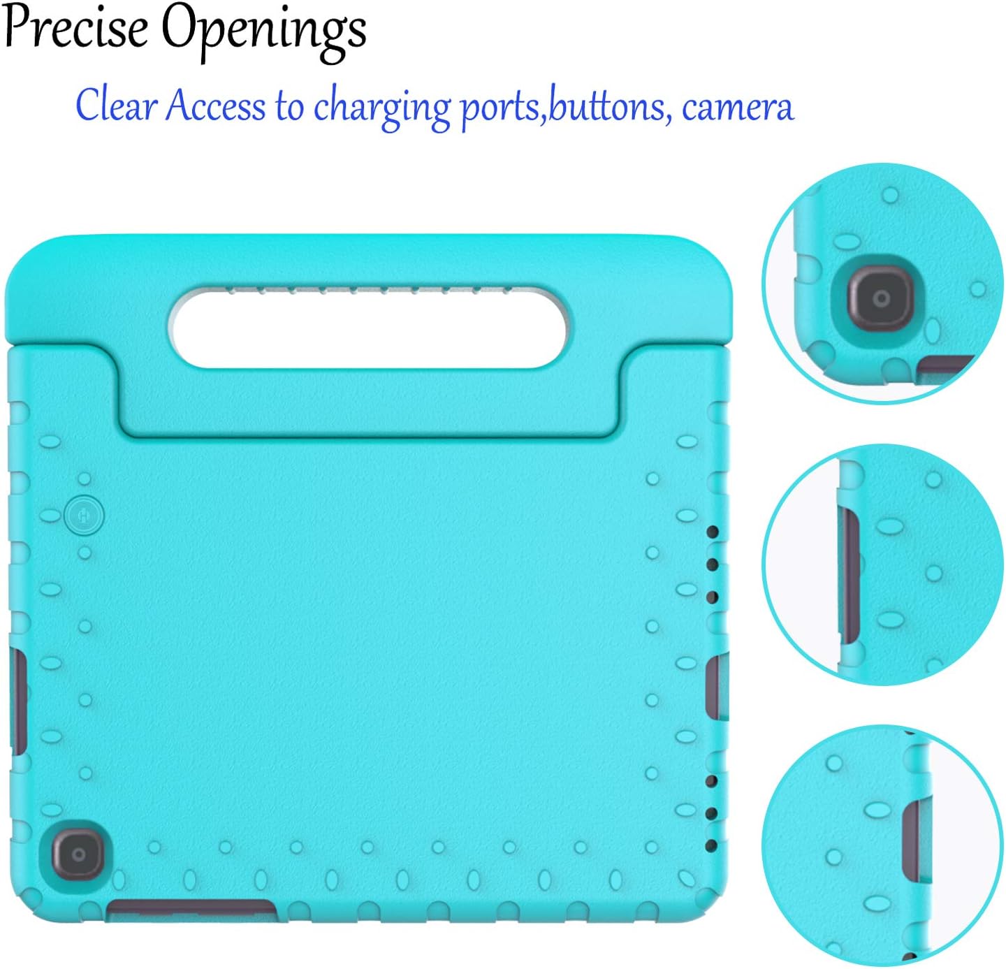 LTROP for Samsung Galaxy Tab A 8.4 2020 Case SM-T307 Shockproof Light Weight Handle Stand Kids Case for Galaxy Tab A 8.4-inch 2020 Version Samsung Tab A 8.4-inch SM-T307 Child Proof Case (Turquoise)