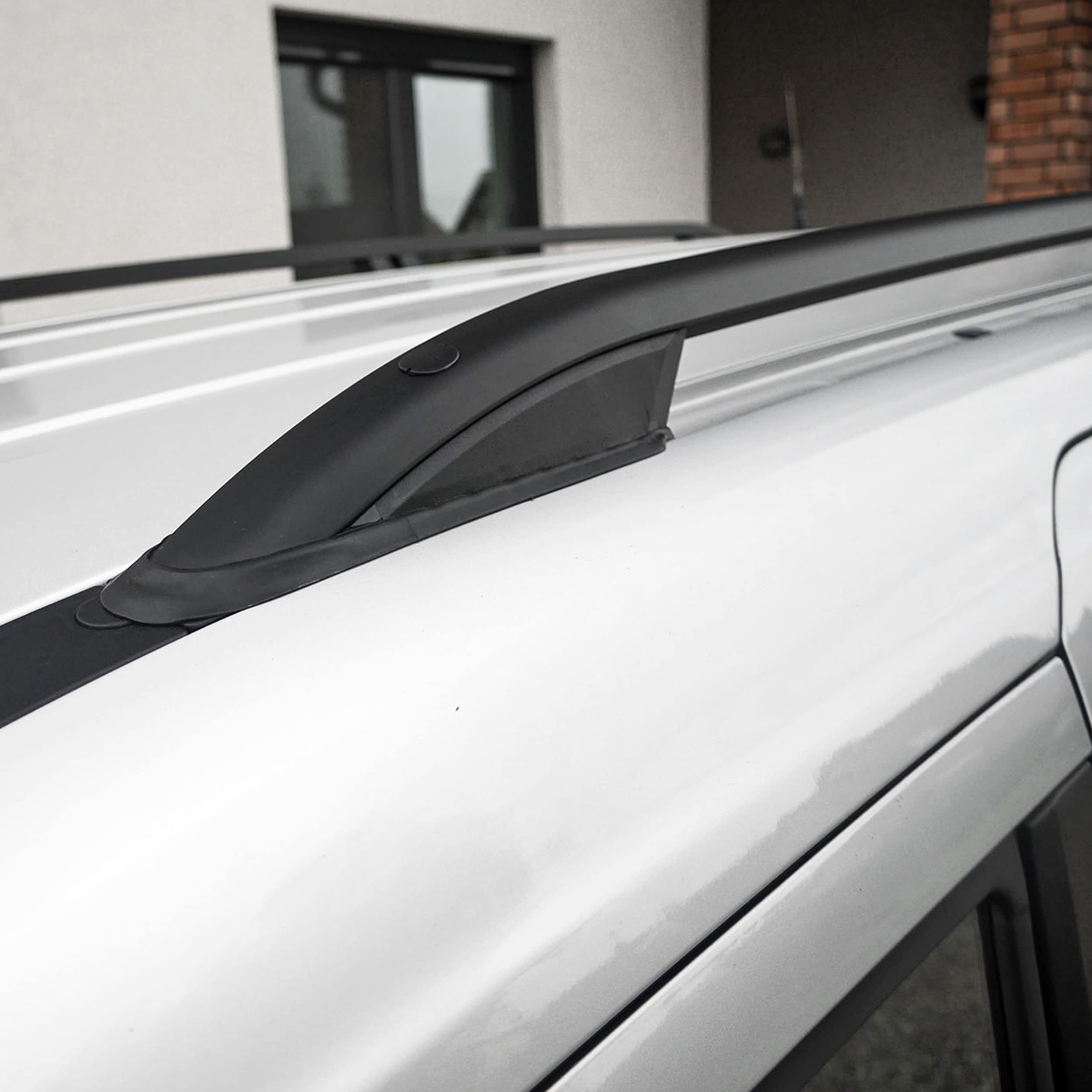 CHROMEMASTER | Baca de Techo Compatible con Ford Transit Connect 2014-2024 Short; para Fijar Las Barras de Techo, Cajas de Techo o Portabicicletas | Construcción Robusta de Aluminio