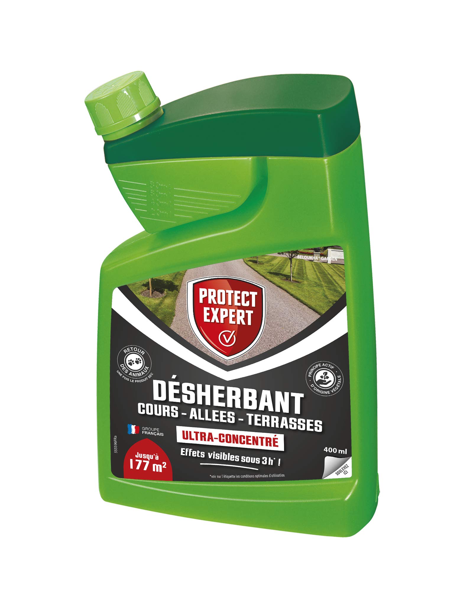PROCOURB400 Désherbant Grandes Cours Ultra Concentre 400 ML