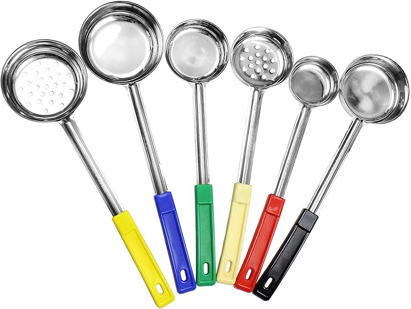 Cucharas para servir con control de porciones (juego de cucharones de 6 piezas)