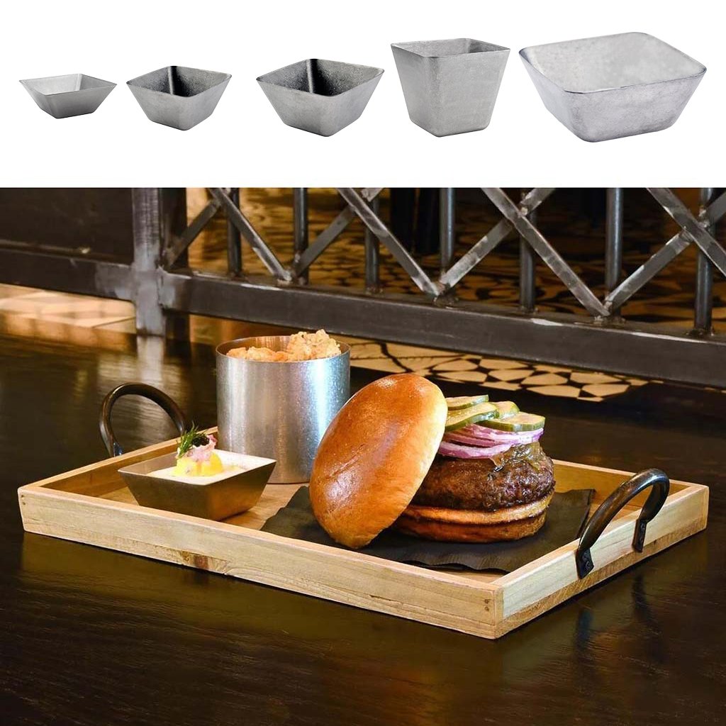 Stainless Steel Ketchup Mustard Sauce Condiment Dipping Bowls Snacks 3oz Amazon.in Home & Kitchen