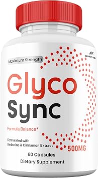 Glyco Sync Capsules, Maximum Strength All Natural Premium Formula, GlycoSync Supplement Pills, 1 Month Supply 1 Pack