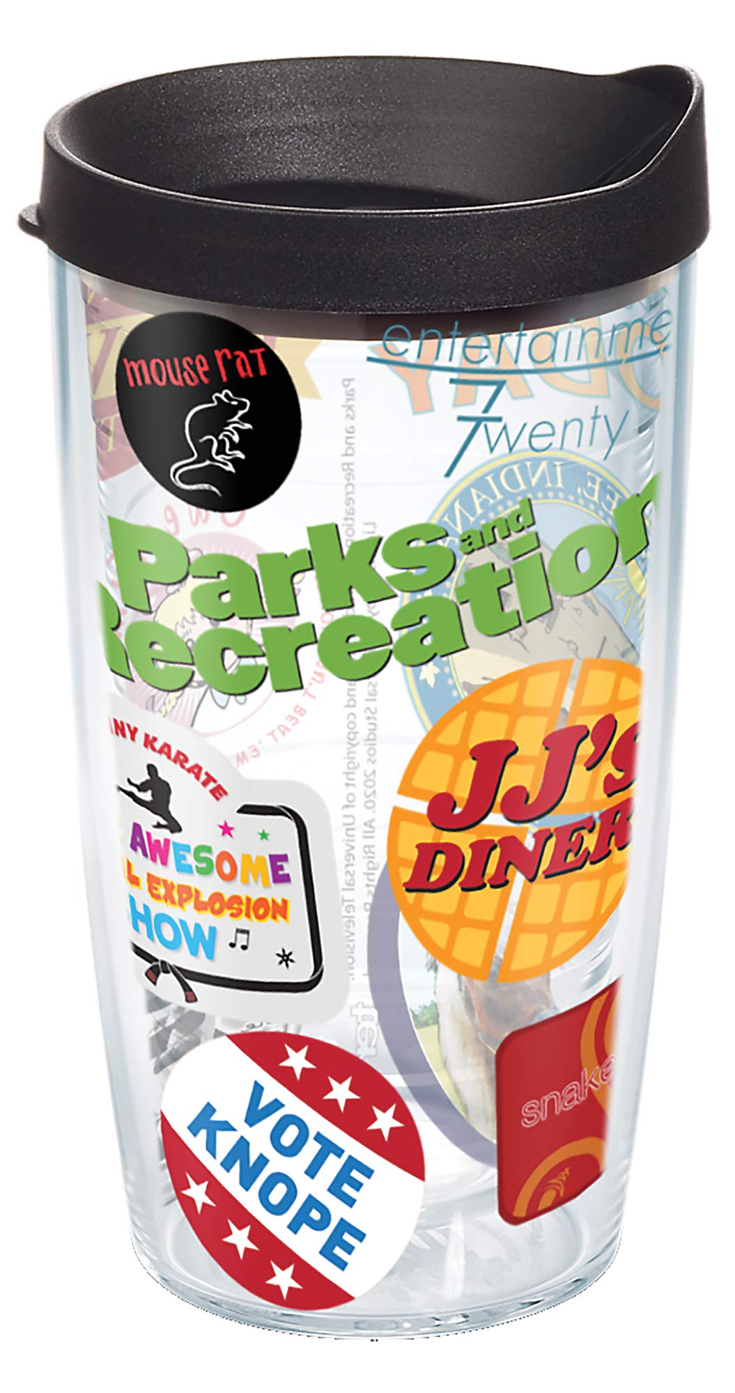 Tervis Parks and Recreation Mash Up Made in USA Double Walled Insulated Tumbler Travel Cup Keeps Drinks Cold