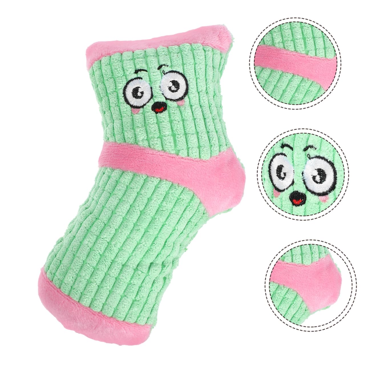 INOOMP 10stücke Plüsch Quietschspielzeug Für Hunde Socke Form Molar Kauspielzeug Für Welpen Zum Zahnen Und Spielen Strapazierfähig Und Unterhaltsam Für Kleine Hunde