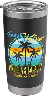 Family Antigua and Barbuda Vacation 2025 Caribbean Vacation Stainless Steel Insulated Tumbler