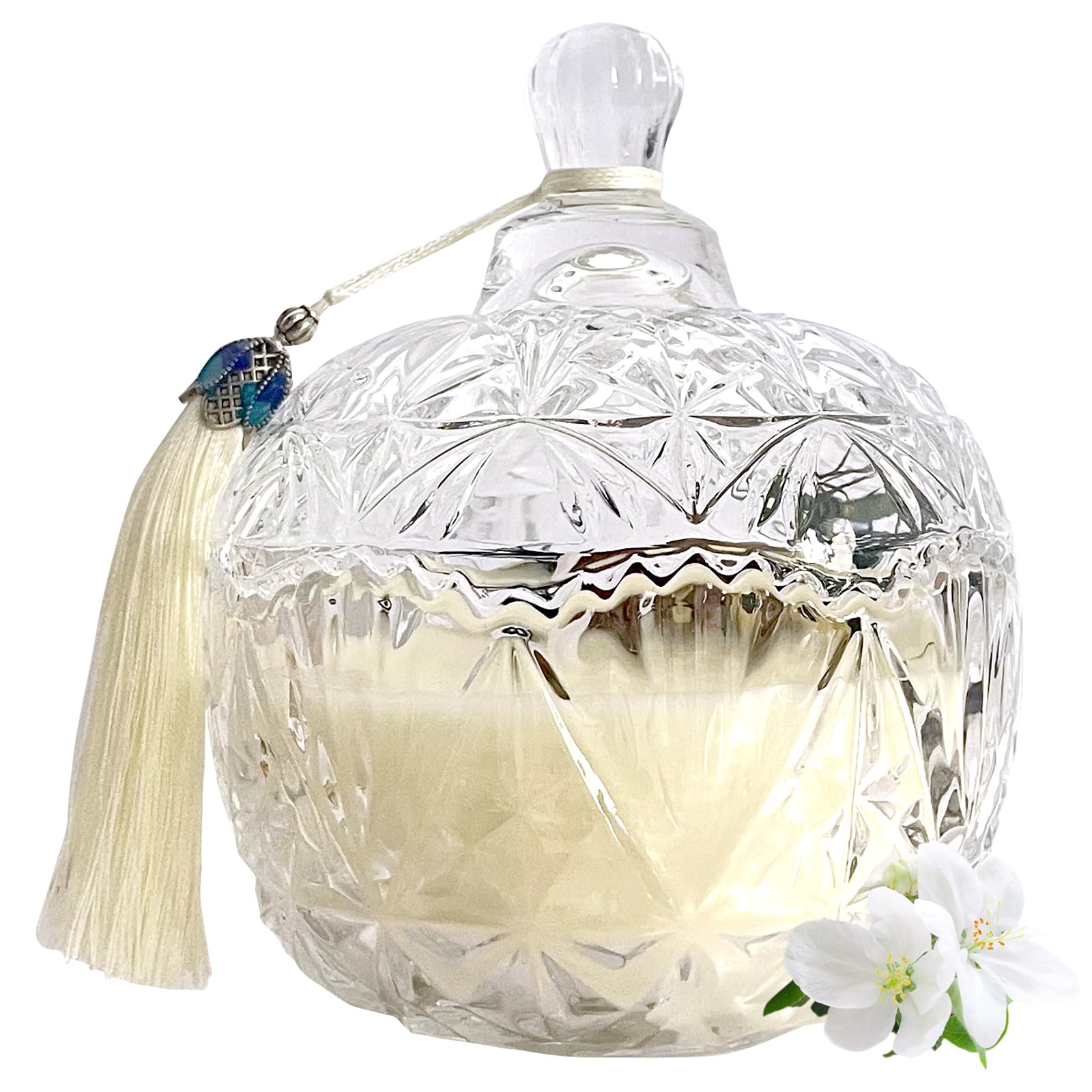 Candy Bowl Glass Jasmine Scented Candles Gifts for Women sold price at auction in Canada