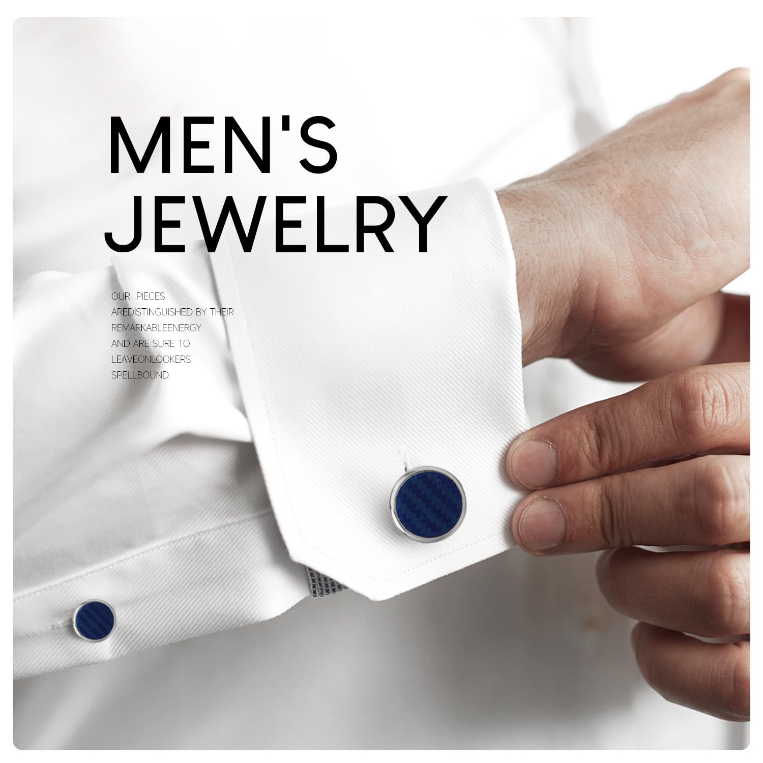 Wynameleri 1 Paar Manschettenknöpfe und 3 Paar Smoking Pins - Herrenschmuck Set mit Geschenkbox, Geschenk für 4 Jahrestag Hochzeit Geschenke für Ihn sexy Stil