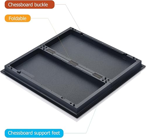 Miniatura 5 de Juego de mesa de serpientes y escaleras magnéticas con tablero plegable para niños y adultos (juego de serpientes y escaleras magnéticas) - 9.76