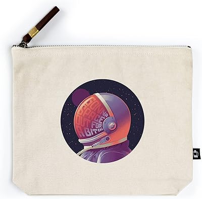Lantern Press Spacethusiasm Collection, Astronaut, Gonna Space Out for A Bit, Contour (100% Cotton Canvas Travel Accessory Go Bag)