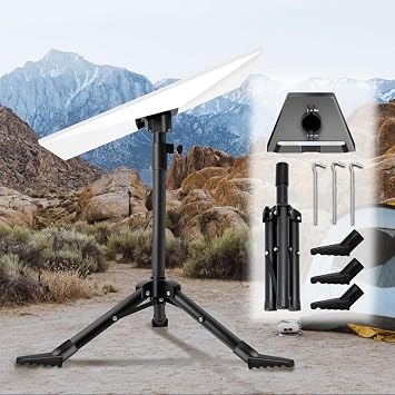 Starlink Gen 3 Mount, Starlink Tripod Mount Gen 3 with Adapter, Adjustable Height Starlink Rev4 Standard Kickstand Dish Accessories, Easy Installation