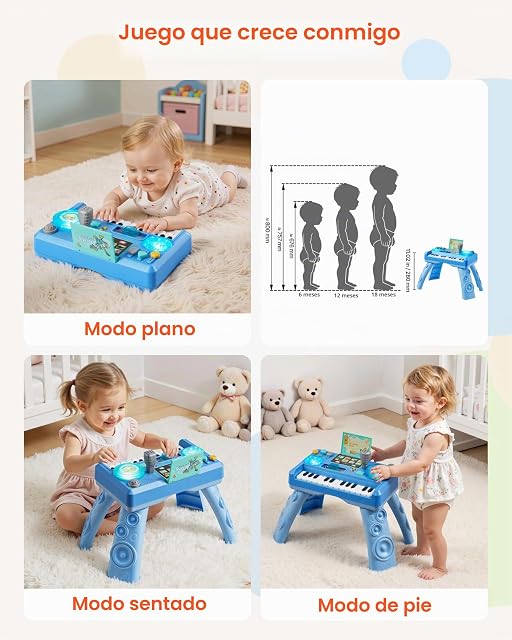 Foto 6 de 8 de VEVOR Mesa de Aprendizaje para Niños Más de 6 Meses, Mesa de Actividades de Aprendizaje con Temática Espacial
