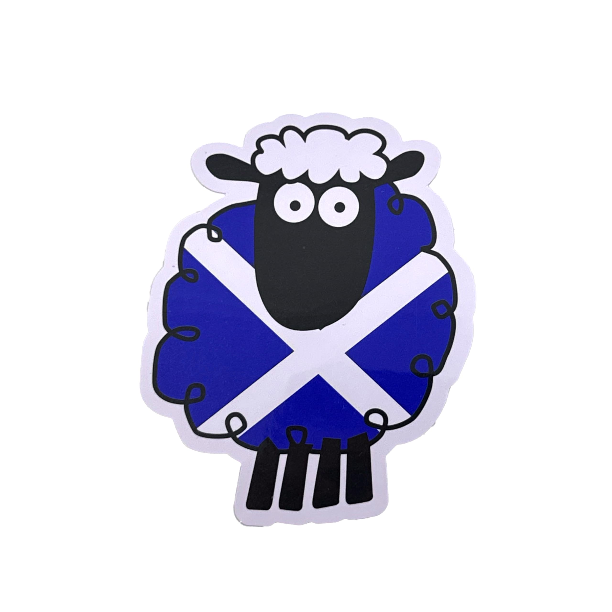 Saltire Sheep Scottish Car Sticker, Scotland Flag Sticker, Funny Scottish Sheep Sticker, Scottish Saltire Sheep Decal, Scotland Decal, Scotland Car Sticker