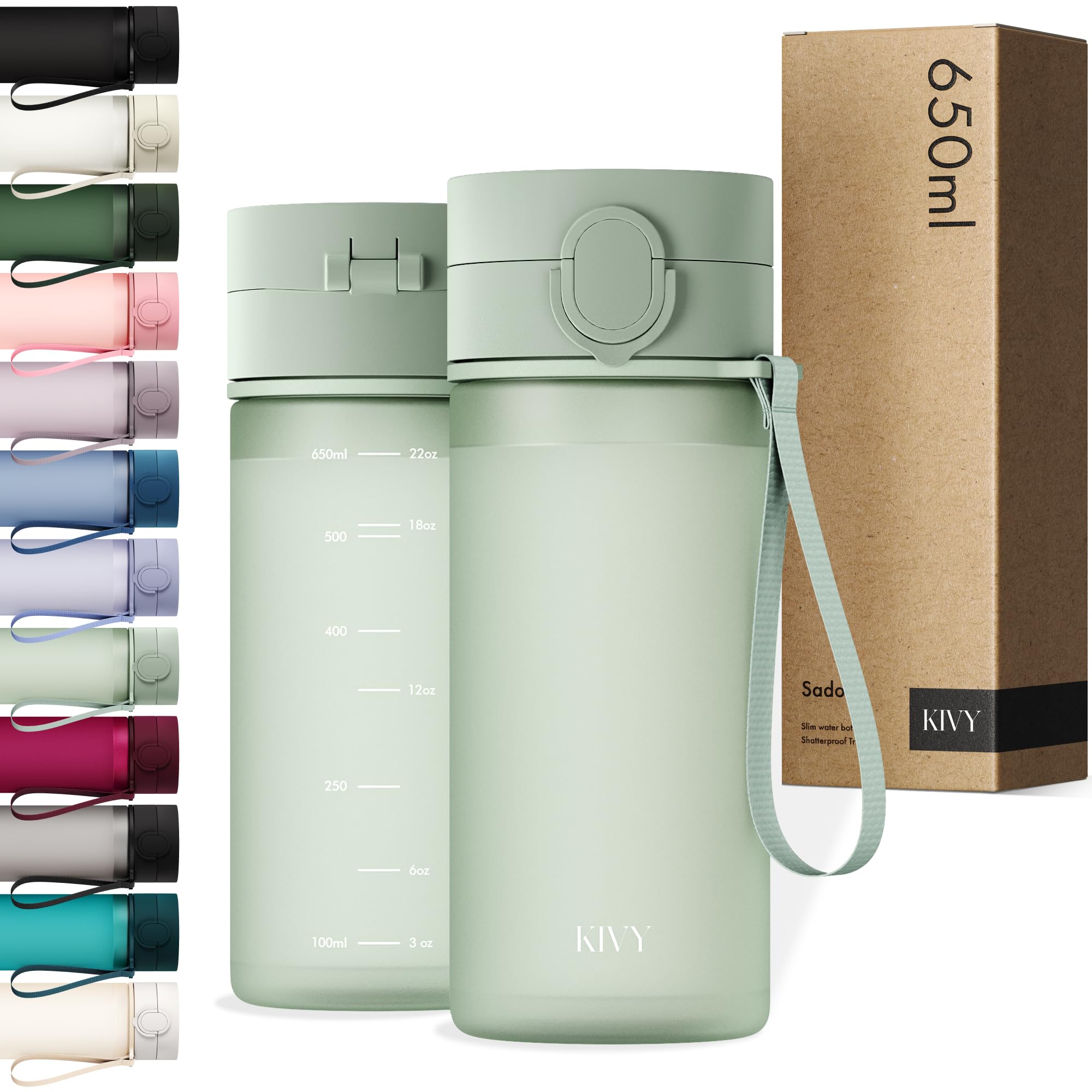 KIVY Trinkflasche mit Flip-Deckel