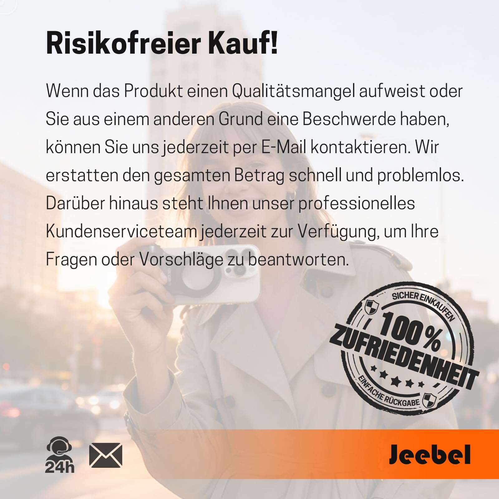 Jeebel Smartphone Handle Grip, Magnetische Handgriff mit Abnehmbarer Bluetooth-Fernbedienung & 1/4"-Gewinde für Selfies VLOG Videoaufnahme, Universelle iPhone Android Telefone Handhalterung