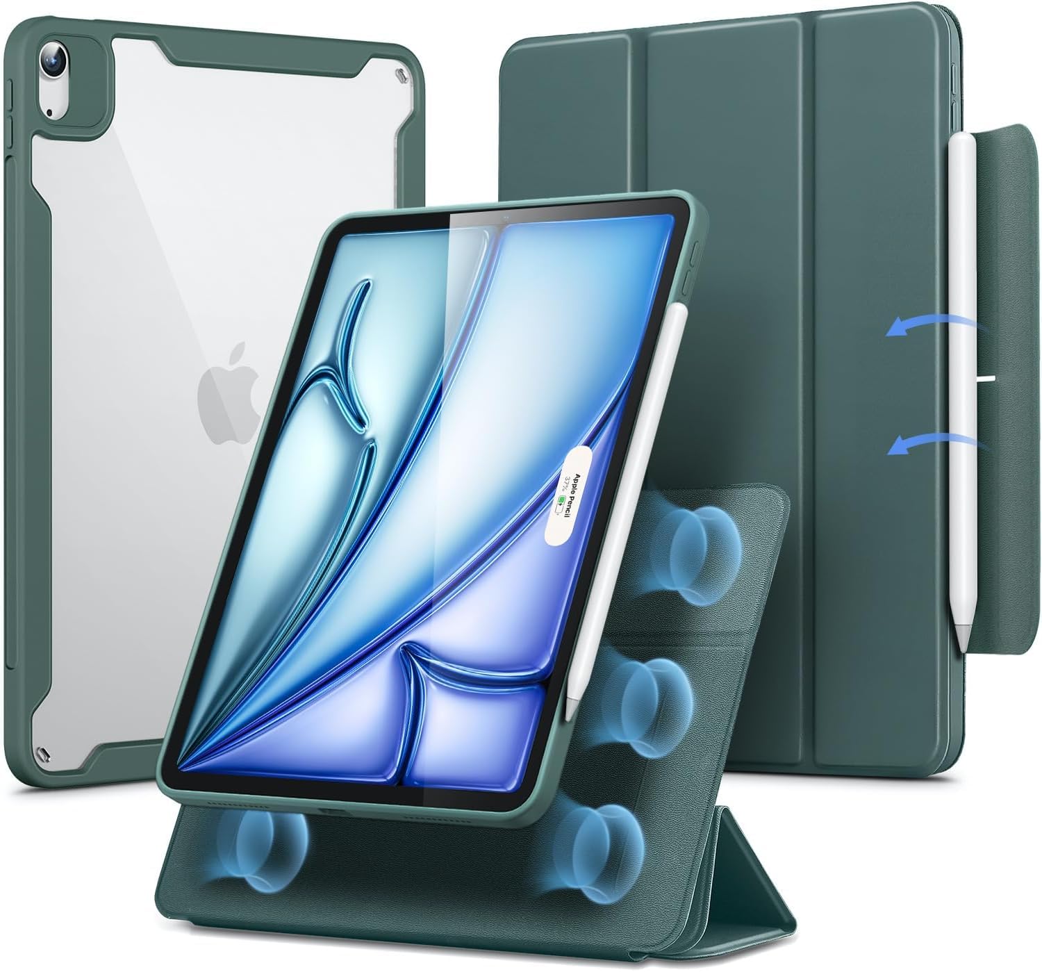 Apple iPad Air M3 ブルー　+　ESRケース・フィルム Amazon.com: ESR for iPad Air 11 Inch Case M4/M3/M2 (2026/2025/2024