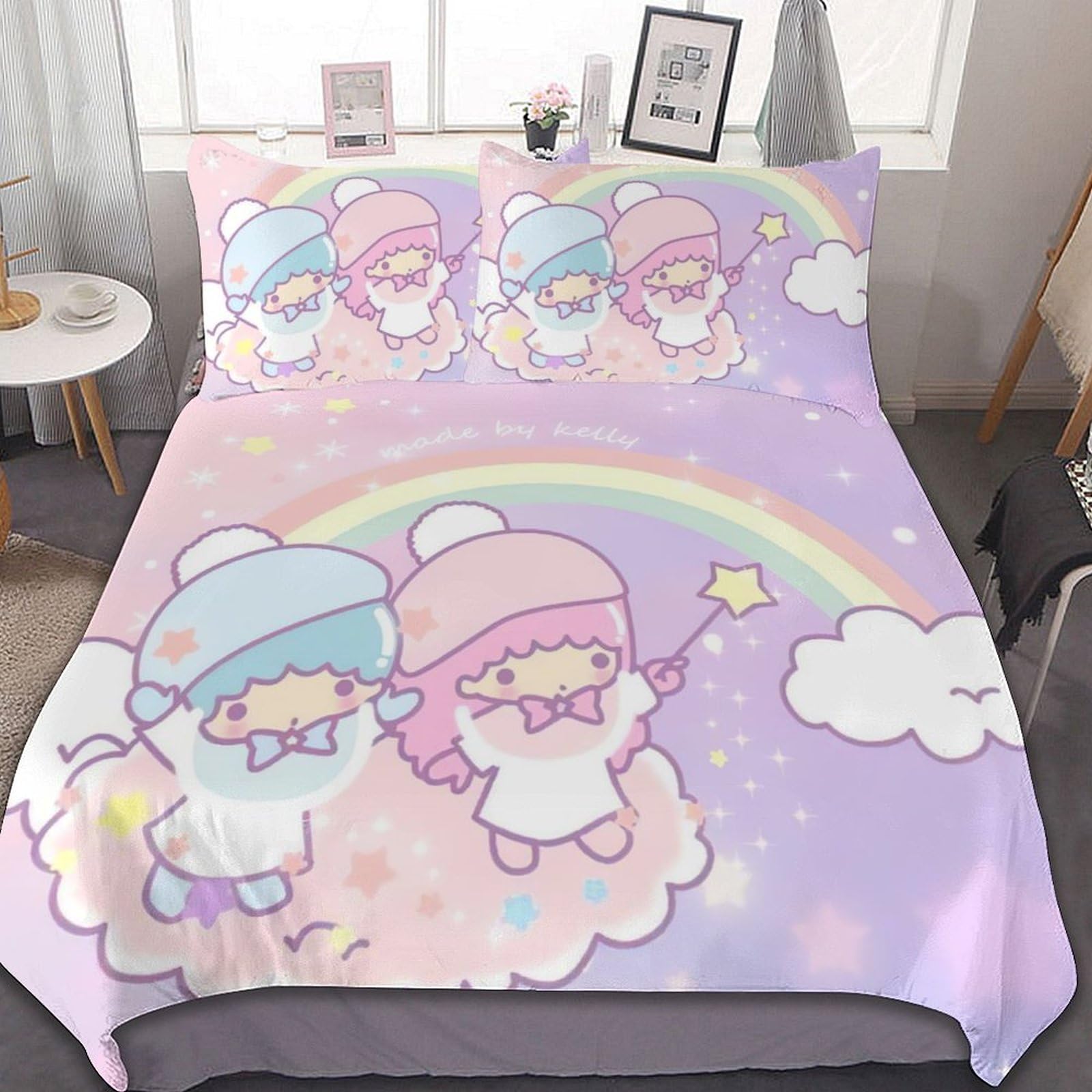 キキララ　寝具　3点セット Amazon｜キキララ 寝具3点セット 布団カバー シングル 寝具