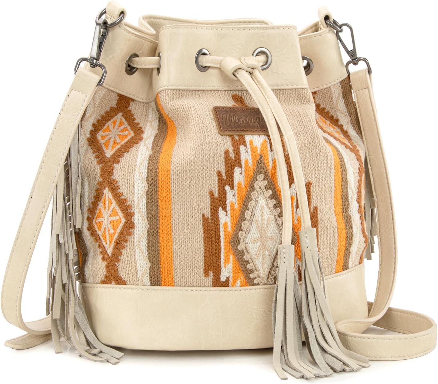 Wrangler Hobo Bags for Women Designer Aztec Bucket Purses Western Tapestry Shoulder Handbags