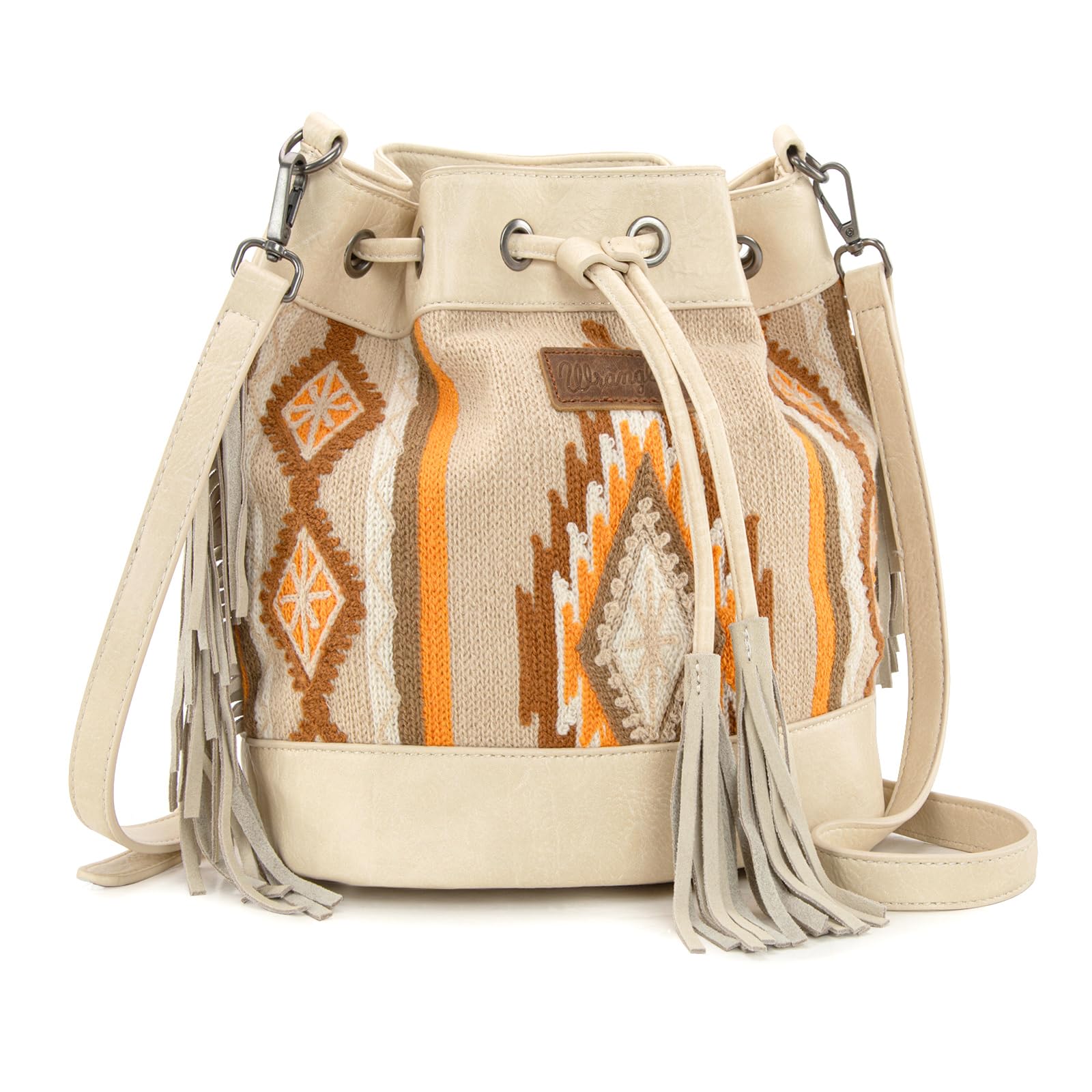 Wrangler Hobo Bags for Women Designer Aztec Bucket Purses Western Tapestry Shoulder Handbags