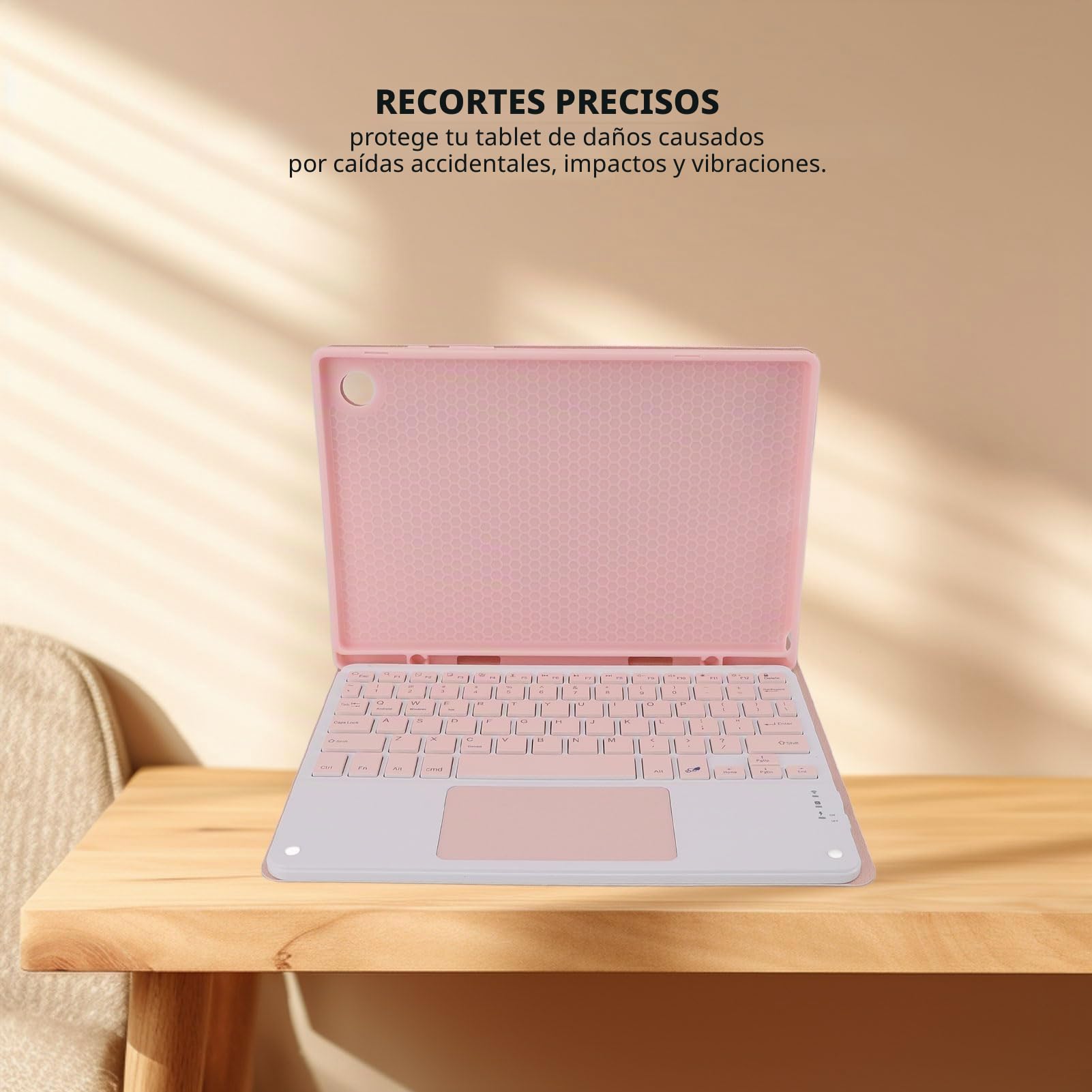 Focket Funda con Teclado para Tab A8 10.5 Pulgadas, Teclado inalámbrico Desmontable, Funda Protectora de TPU con Teclado y ratón para Tab A8 X200 X205 10.5 Tablet