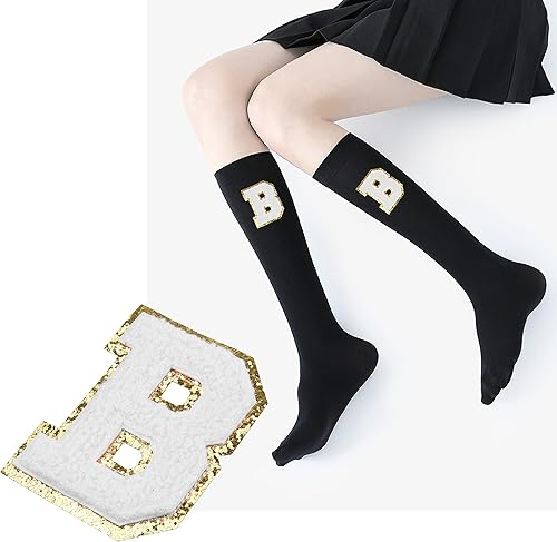 Miniatura 5 de Kare & Kind Parches de letras termo-adhesivas – Parches bordados de felpilla del alfabeto A-Z – Para coser o planchar para ropa, camisas, uniformes,