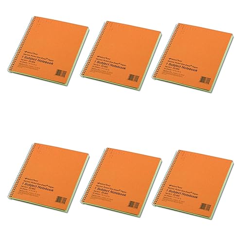 Miniatura 1 de National 33004 - Cuaderno de alambre con regla estrecha, 8 14 x 6 78, verde, 80 hojas, paquete de 6