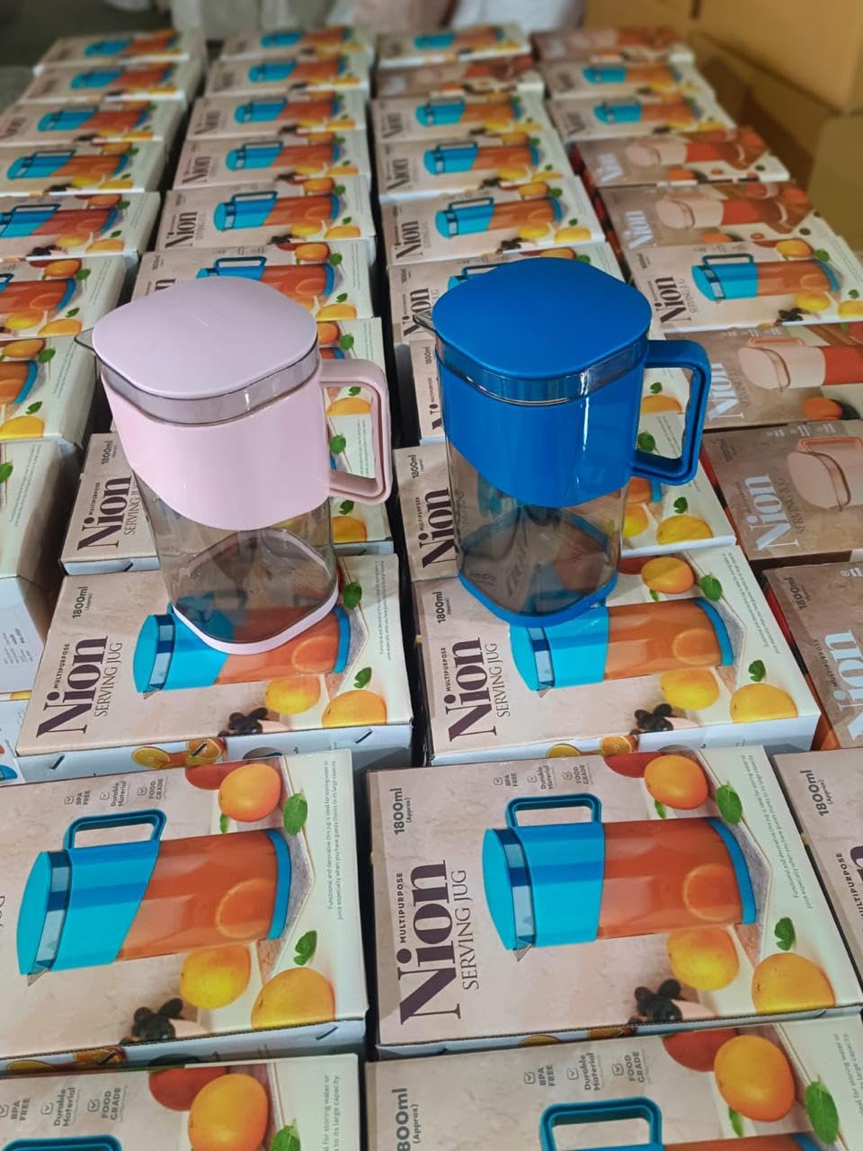 Buy Nion Serving Jug with Lid to Serve Ice Tea, Juice, Cocktail