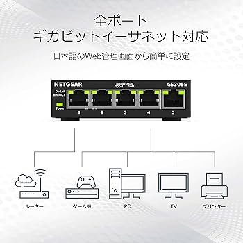 Amazon | 【正規品】 ネットギア NETGEAR スイッチングハブ 5