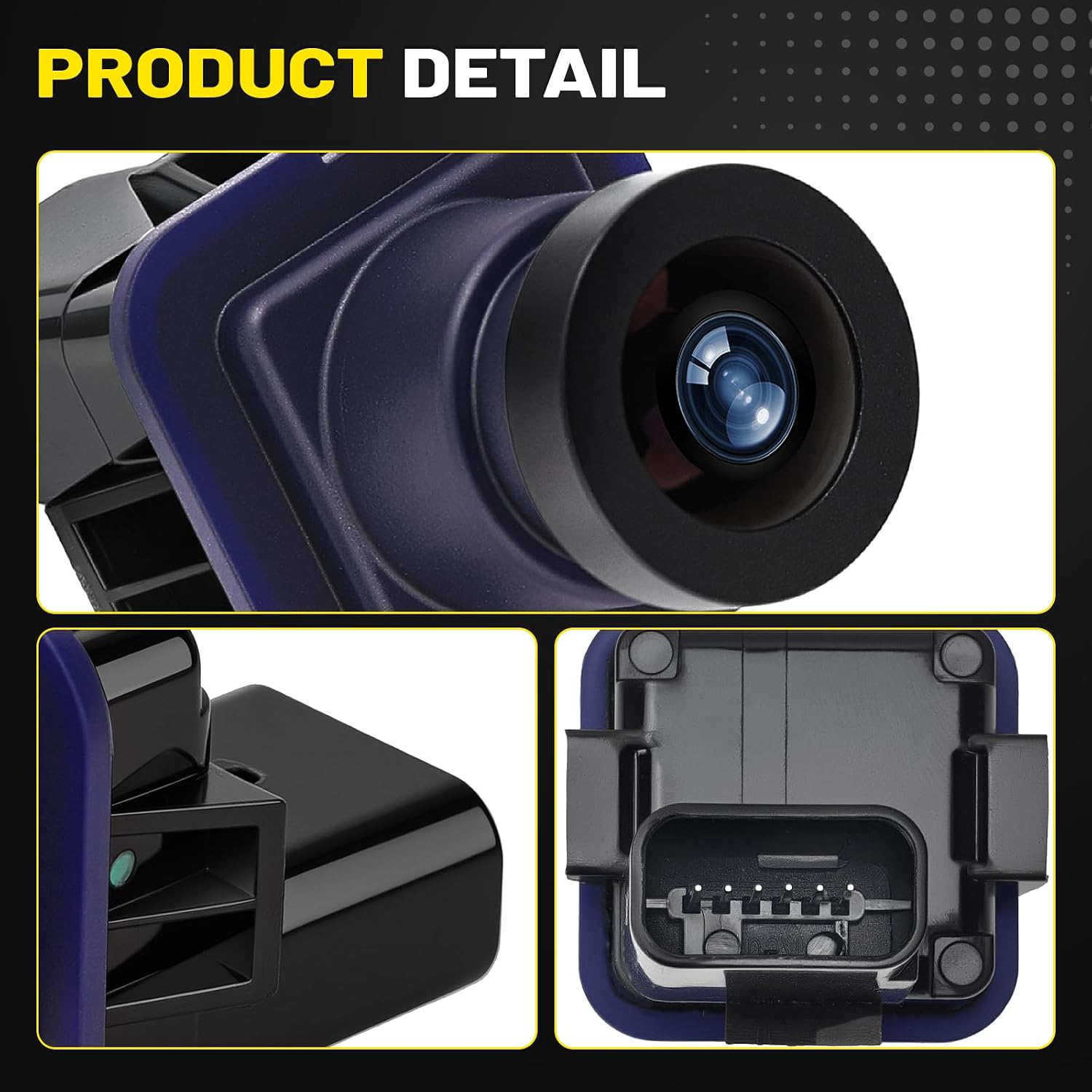 Rear View Backup Camera for Ford F250 F350 F450 F550 Super Duty 2015-2016 - Waterproof, Replaces FC3Z-19G490-A, FC3Z-19G490-B, GC3Z-19G490-B - Compatible with 6.2L & 6.7L V8