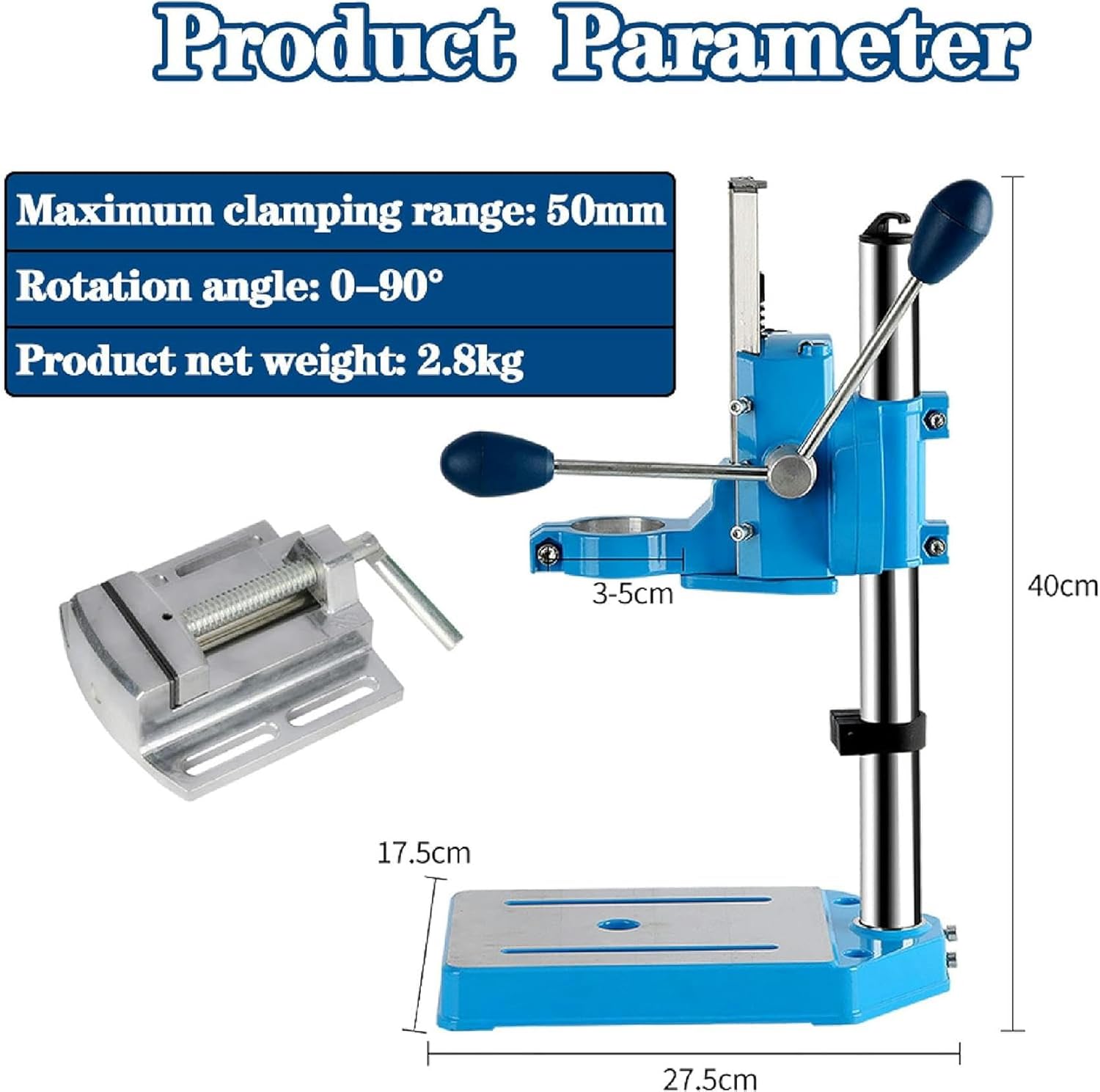 Drill Stand Parameters and Dimensions