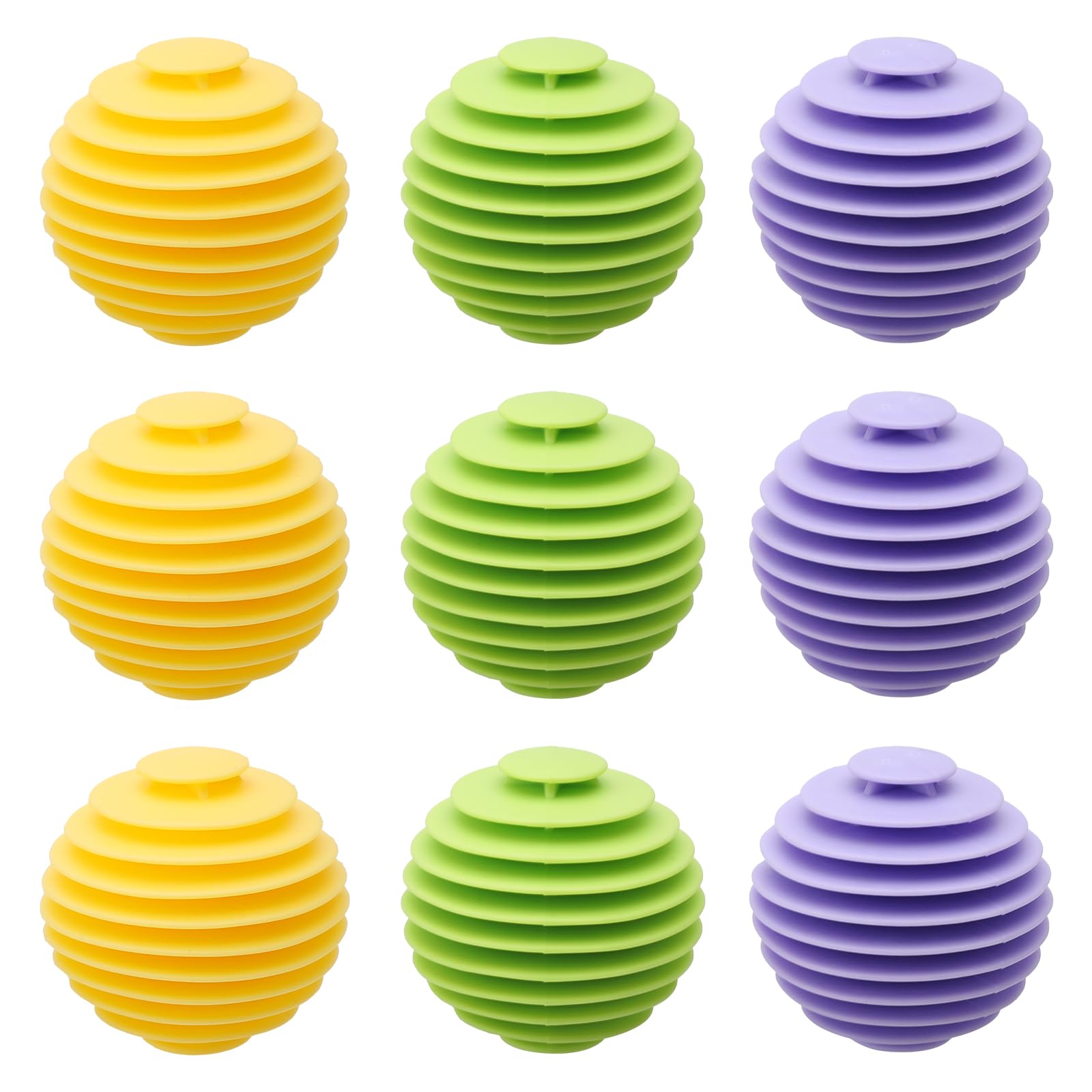 APOMOONS 9 Unidades Bolas Secadora de Ropa, Pelotas Secadora, Bolas de Lavado, Bolas de Secado para Secadora de Ropa, Bolas de Lavado de Goma, para Reducir Las Arrugas Y La Pinza