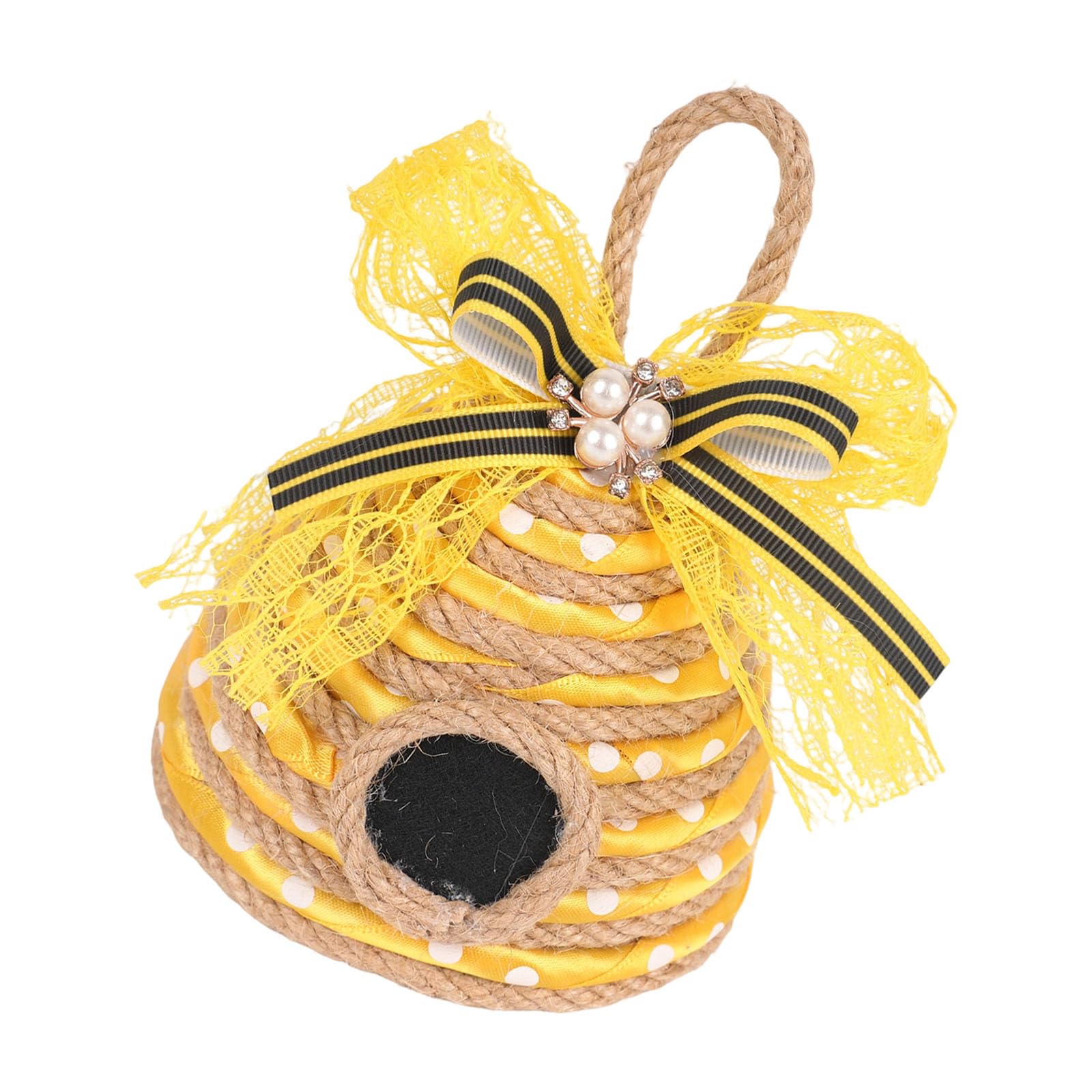 Whoasyst Hand Woven Geometric Wall Hanging Ornament Twine Rope Geometric for Birthday Celebration Christmas Decoration Natural Fiber Party Deck
