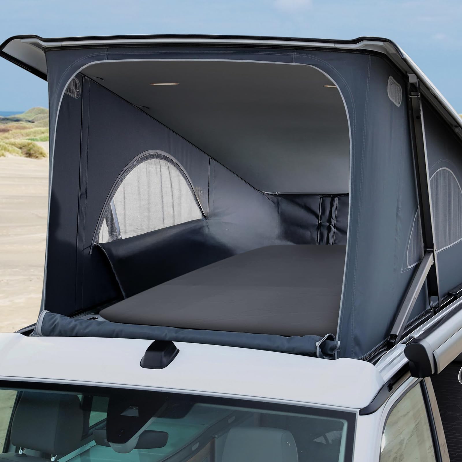Prześcieradło z Gumką do VW T6.1 California, Dach Rozkładany, Luksusowe, do Przyczepy Kempingowej, na Łóżko Piętrowe, Akcesoria