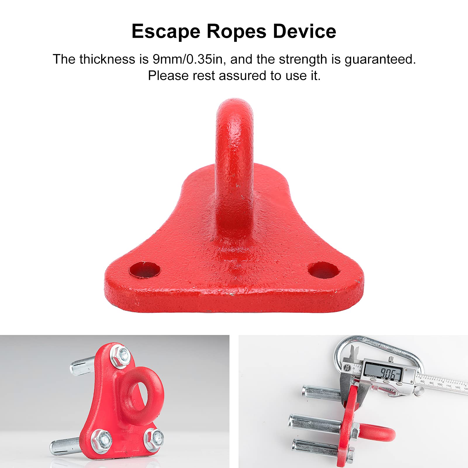 Yuecoom Climbing Training Escape Ropes Devices with Expansion Screws Bracket Carabiner