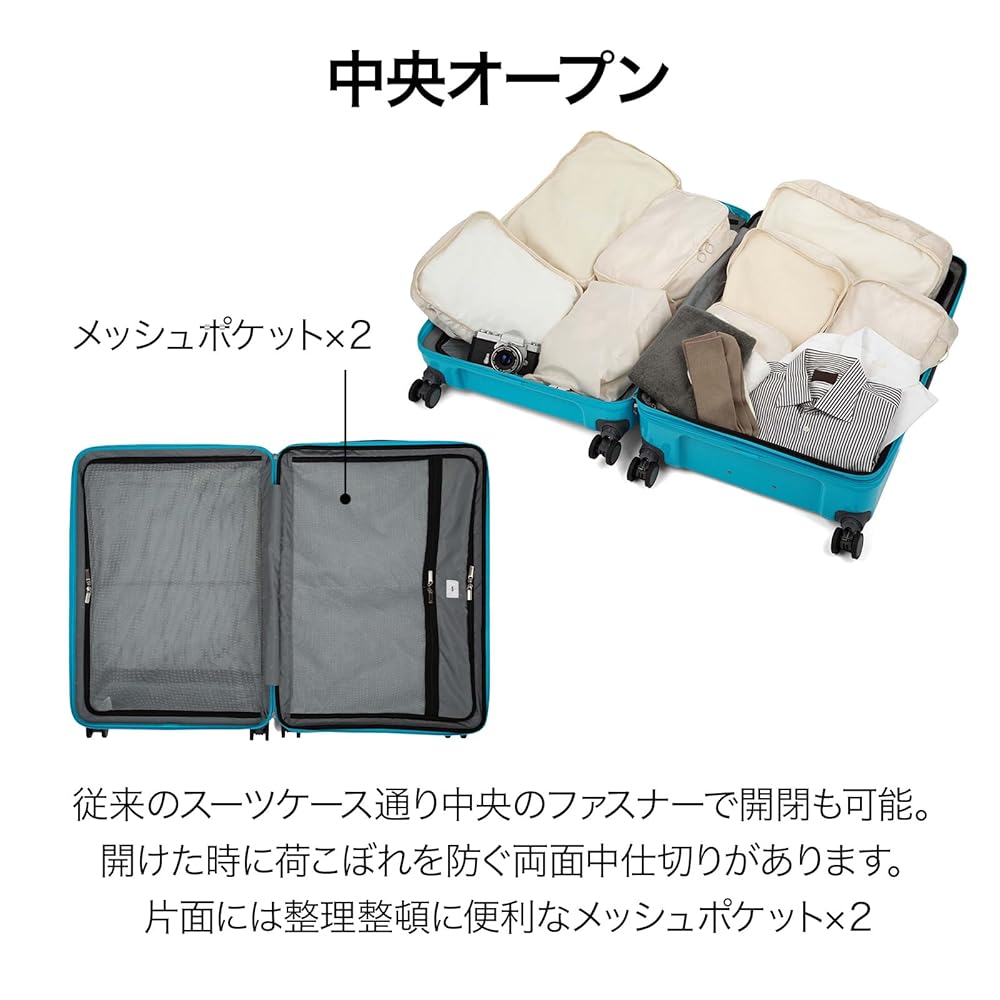 ACE キャリーケース ディフェレンス No.05724（ホワイト・XX-Large）未