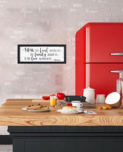 Miniatura 7 de Bless the Food Before Us - Decoración de pared con versículo bíblico cristiano, arte de pared, decoración de pared de granja, cocina, comedor, placa
