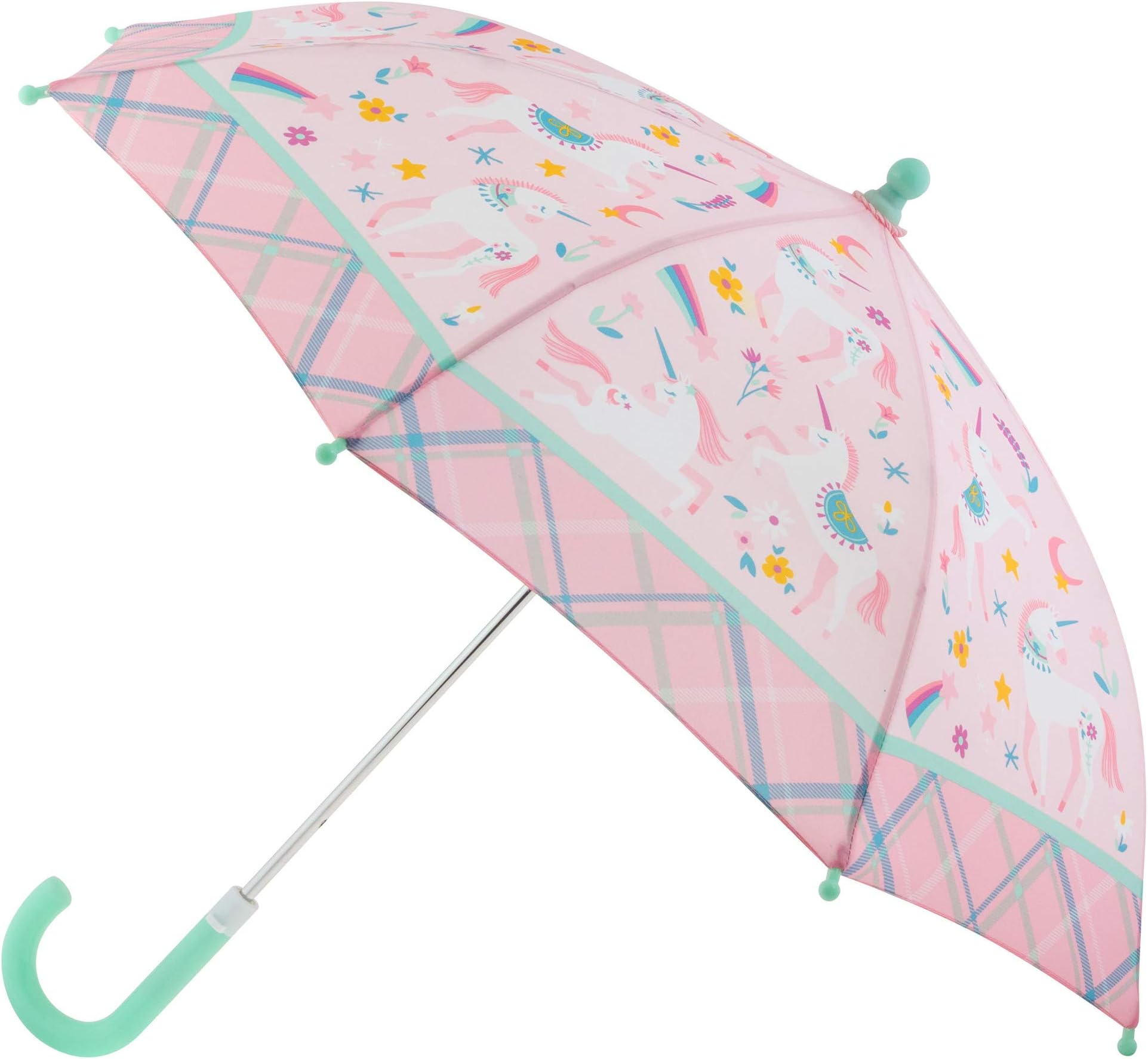 Toddler and Little Kid Umbrella with Pinch Free Closure and Colorful Design