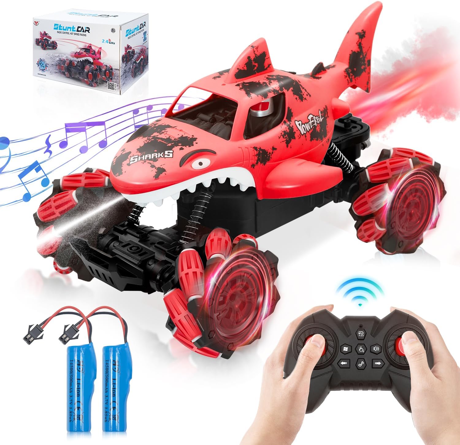 RC Cars for Kids, Shark Remote Control Car for Boys 47 8