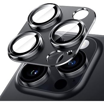 JETech Camera Protection Film for iPhone 14 Pro/14 Pro Max Space Black