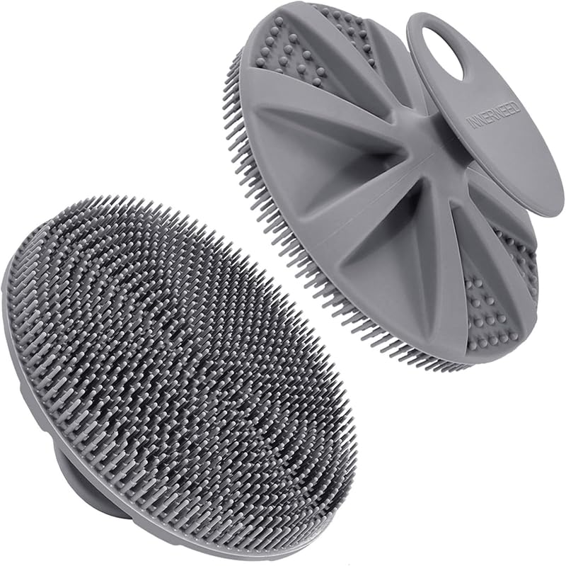 Escova para Banho e Corpo de Silicone INNERNEED, Cinza