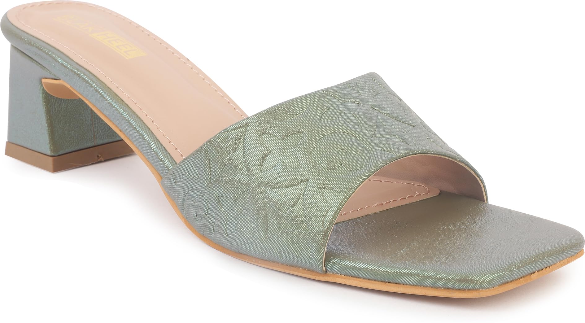 Womens Block Heel Sandal - Comfort Fashion Footwear for Ladies | for Casual, Party & office use | Heel Height 1.5 INCHES (Green, UK Footwear Size System, Adult, Women, Numeric, Medium, 7) (B0D9W61TF2) Amazon Price History, Amazon Price Tracker