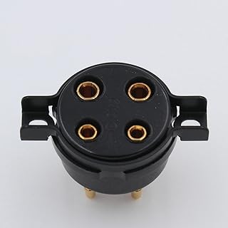 10PCS CMC 4PIN Bakelite Tube Socket Gold Plated for 300B-T 2A3 300B VT52 5Z3