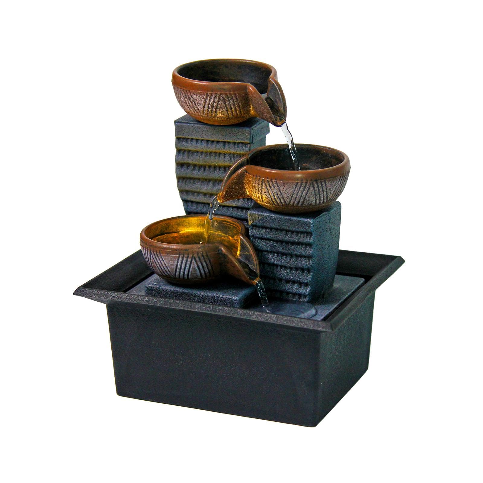 Tabletop Fountain Relaxing Indoor Desktop Fountain for Home Desk Living Room-image-43
