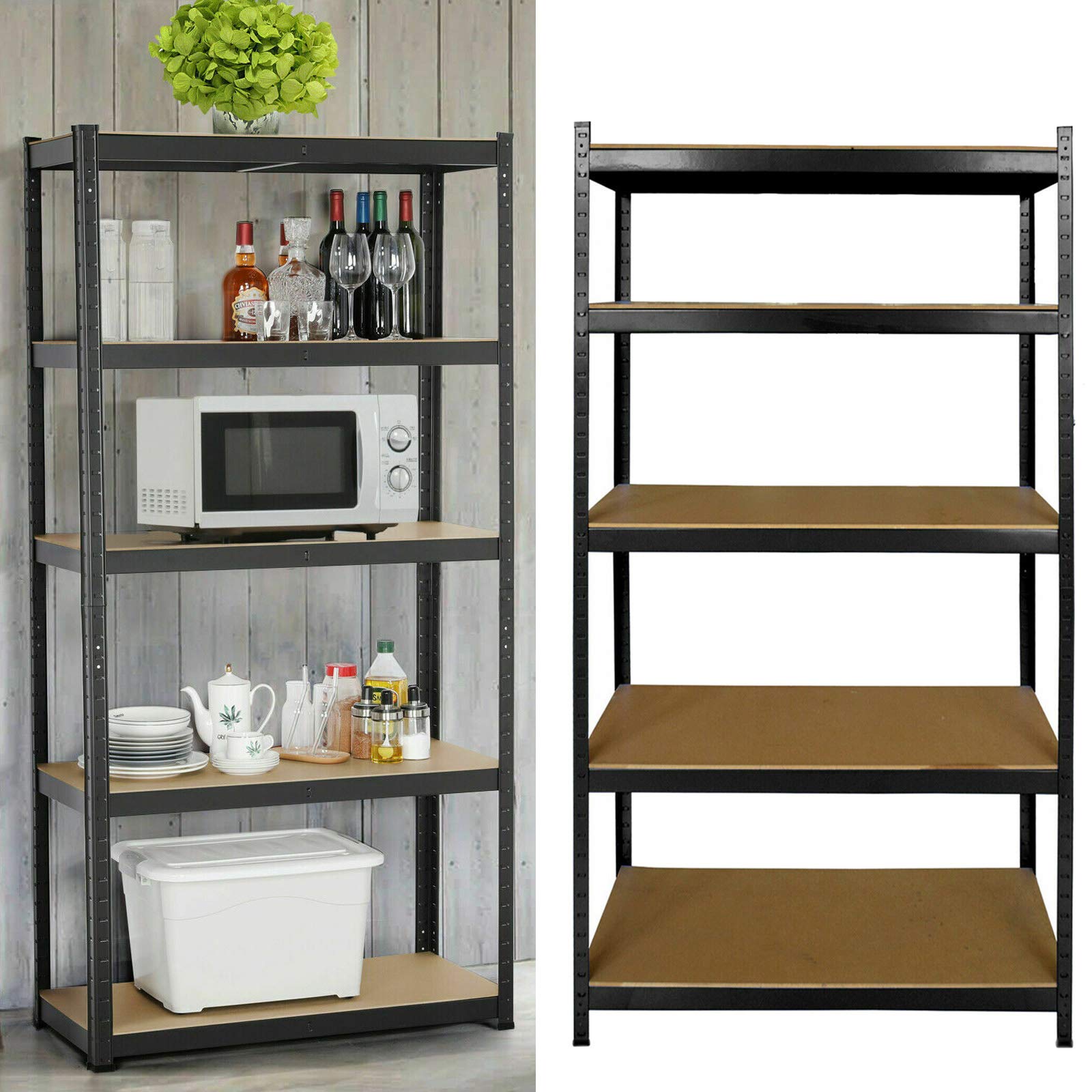 Buy Heavy Duty 5 Tier Garage Shelving Units, Metal Storage Shelves Shed