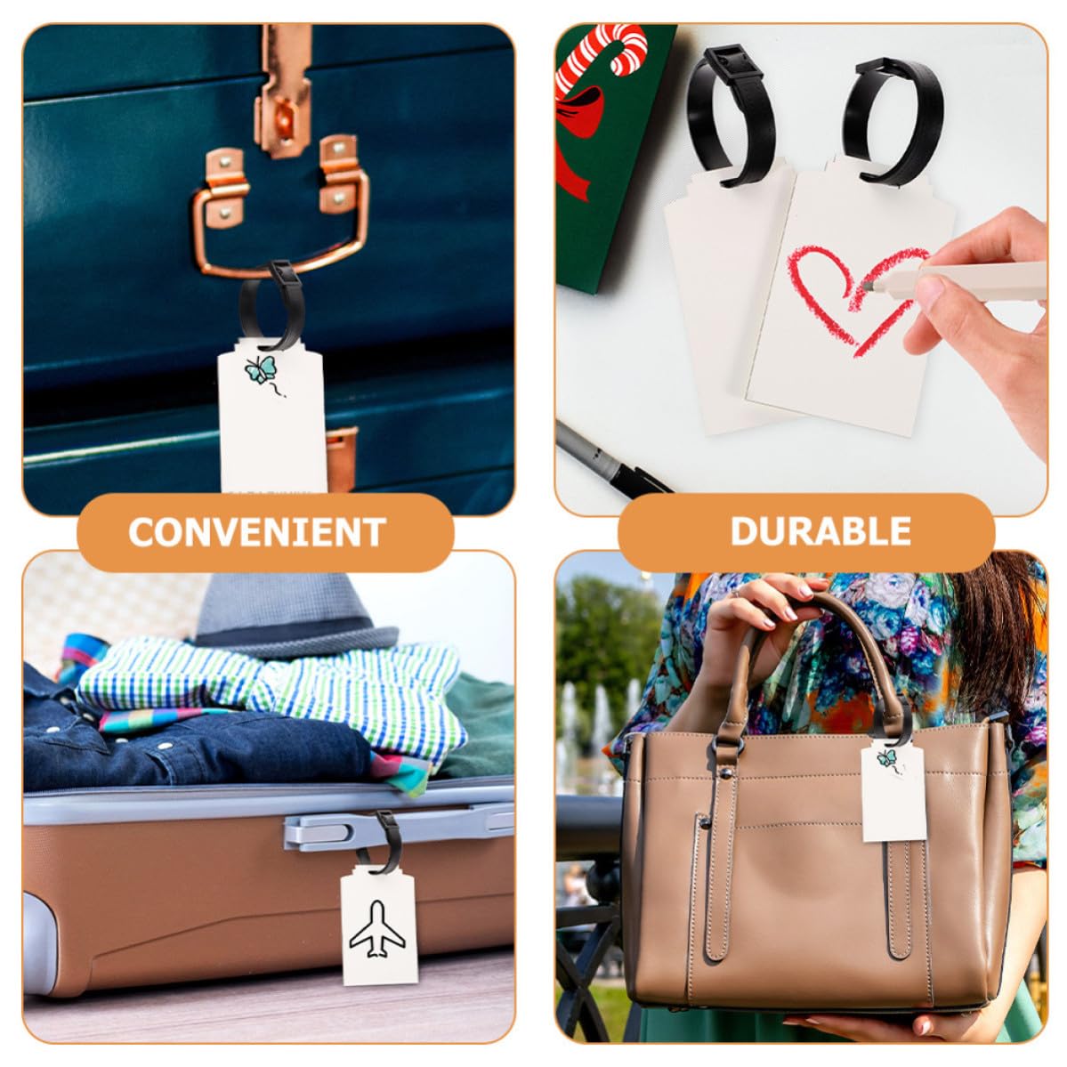 Etiquetas de Equipaje para Sublimación Transferencia Térmica en Blanco 30 Piezas Ligeras y Fáciles de Llevar, Ideales para Viajes de Negocios y Vacaciones