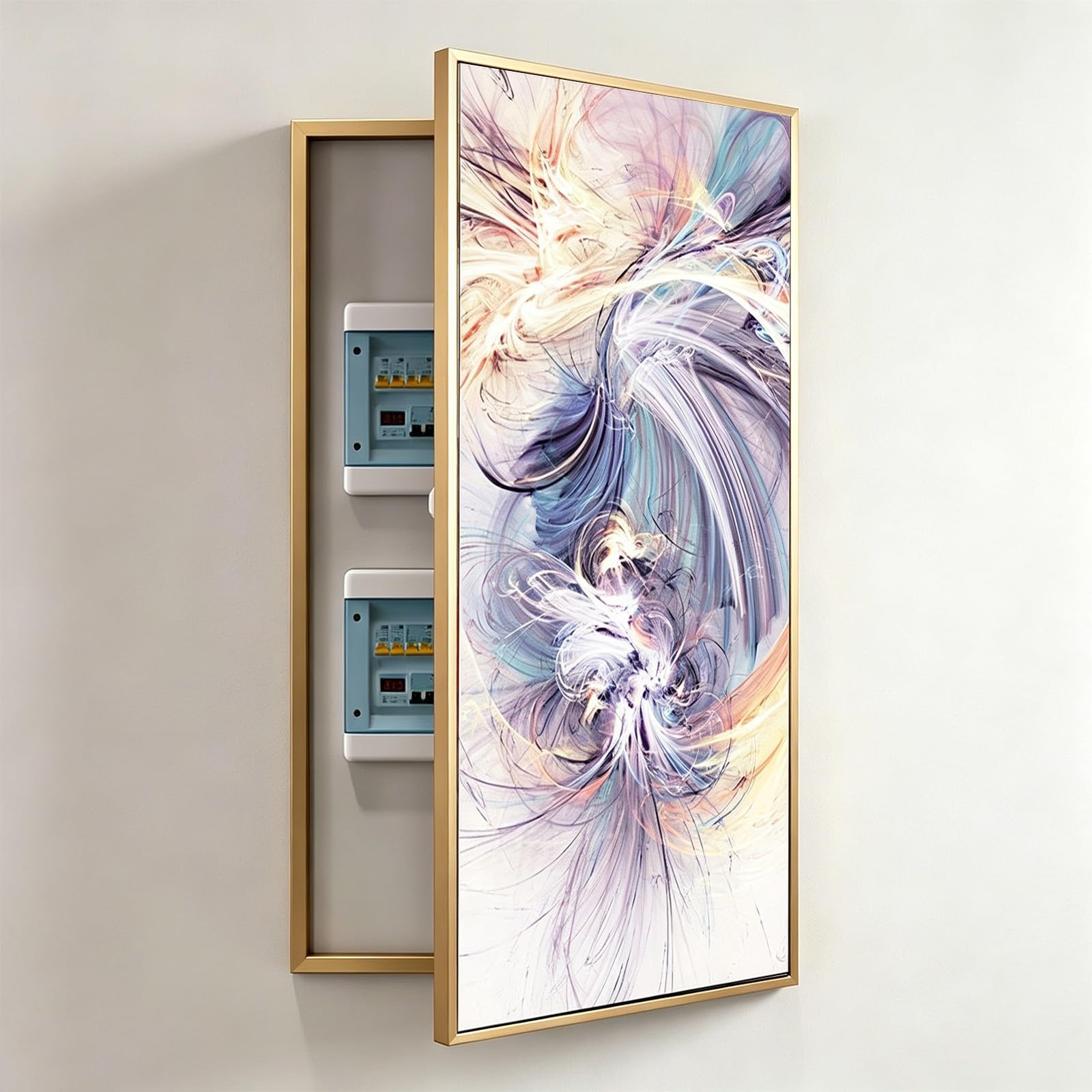 Copertura del pannello elettrico, copertura decorativa della scatola dei fusibili, fissata al muro