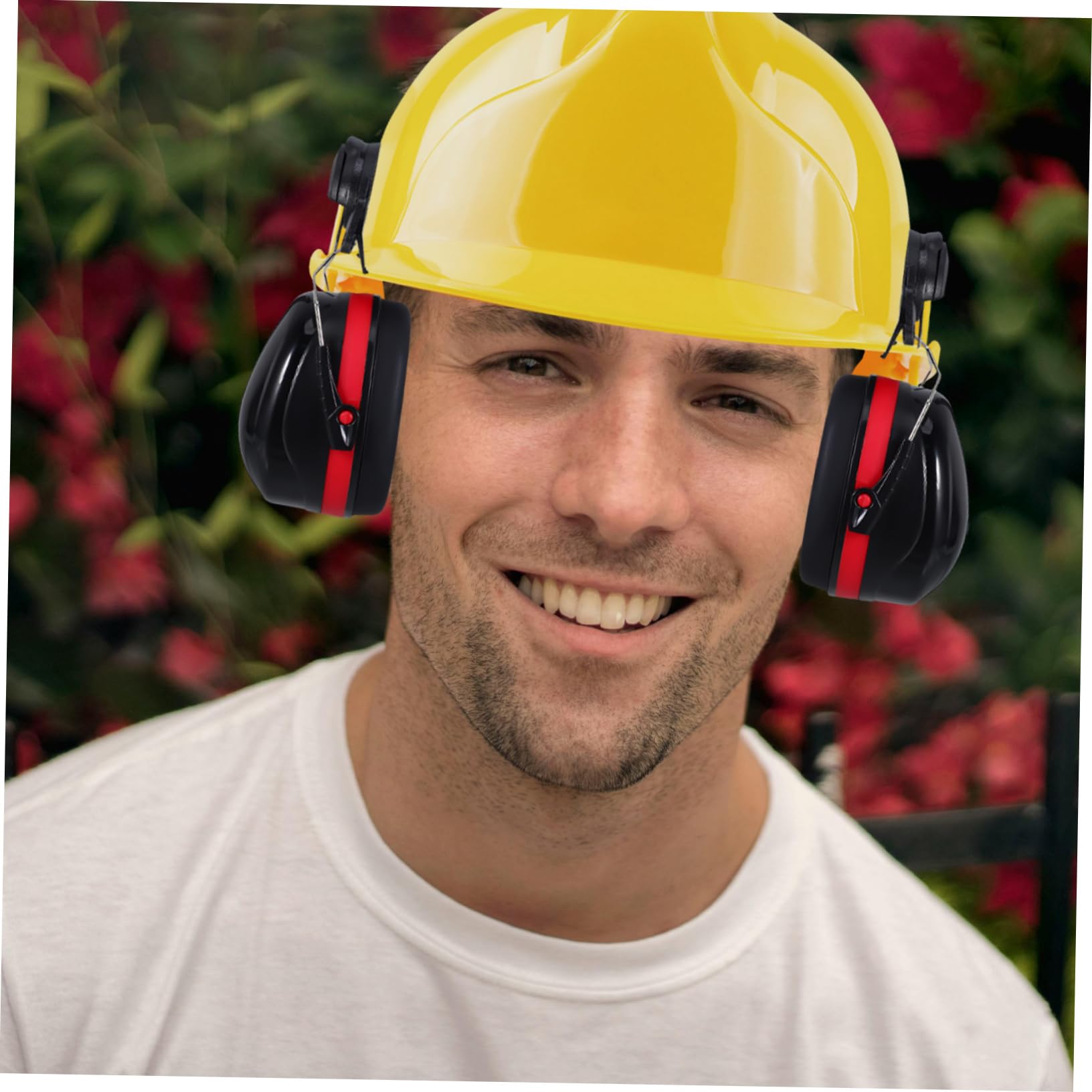 LIFKOME Orejeras para Casco de Seguridad Reducción de Ruido, Protección Auditiva para Trabajadores en Entornos de Alto Ruido, Plástico y Espuma