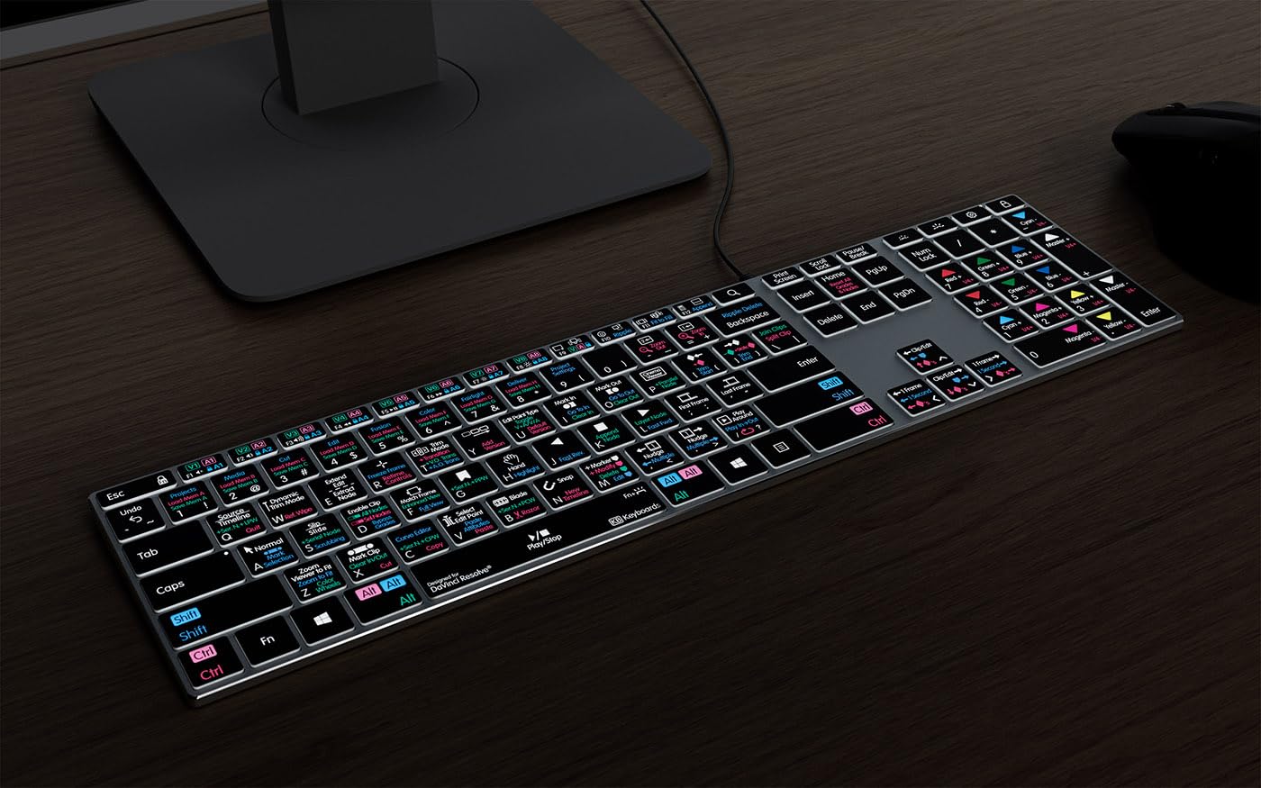 Amazon | Davinci Resolve Backlit Pro アルミキーボード - Windows